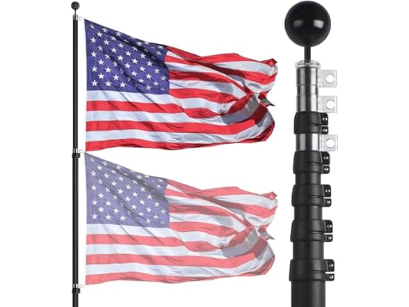Black- Telescope Pole
