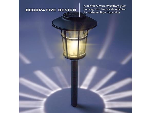 Landia Home ELJ7606G 4PK Solar Pathway Light