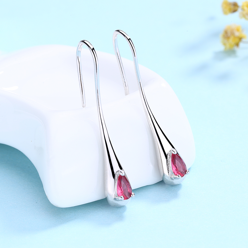 Sterling Silver Waterdrop Earrings - Gallery 8