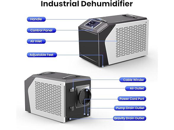 Industrial Commercial Dehumidifier with Pump