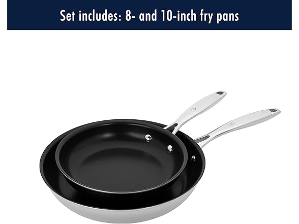 HENCKELS Clad Impulse 2-pc Nonstick Pan Set