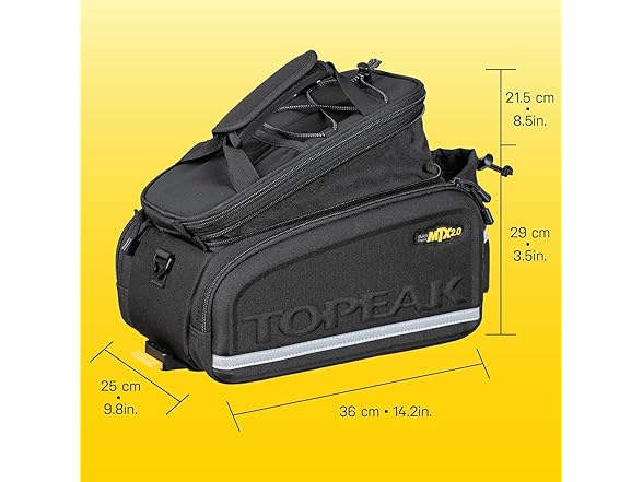 Topeak MTX TrunkBag - Rear Bicycle Bag - Spacious Storage an (Open Box)