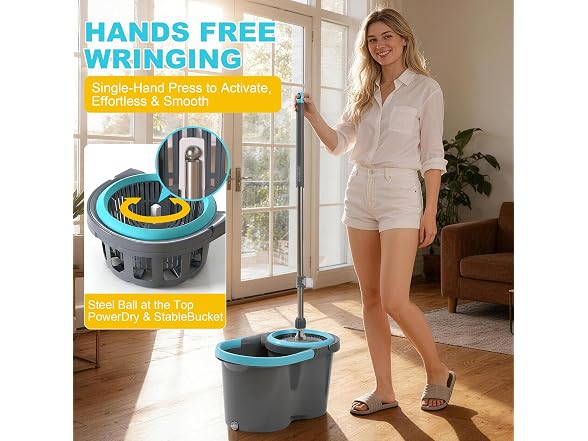 JOYMOOP Spin Mop & Bucket Set