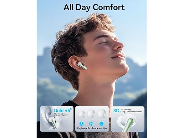 HUIFU Green Wireless Earbuds