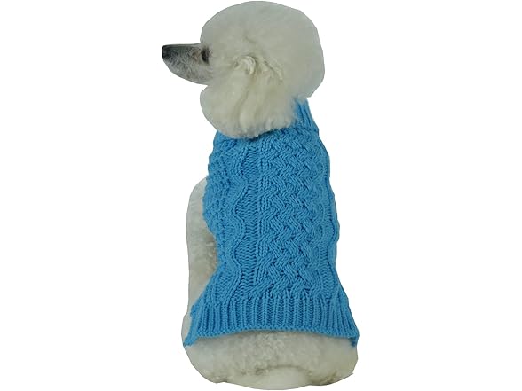 Pet Life ® Swivel Swirl Knit Pet Sweater
