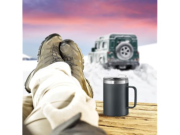 OGGI ThermoMug Stainless Steel Insulated Mug-Black