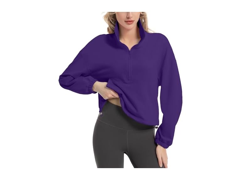 Fkeep Women Quarter Zip Pullover Women Pullover - Gallery 23