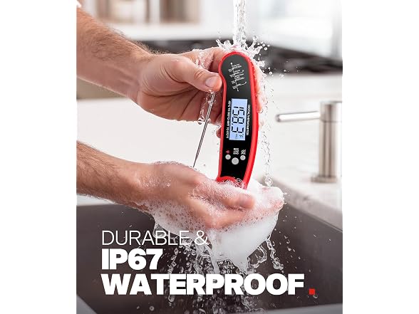 ONFIKY GAR-15 ONFIKY Digital Meat Thermometer, Red