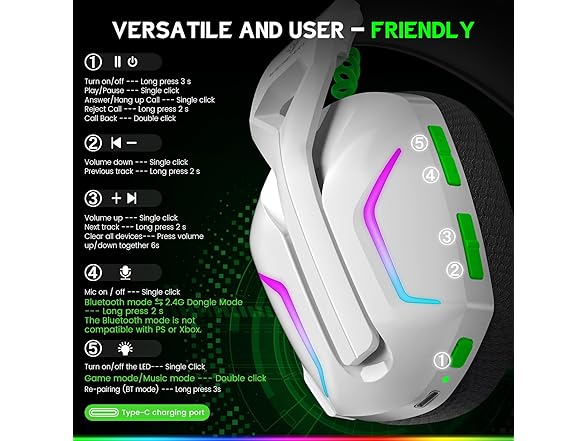 WESEARY Wireless Gaming Headset | XBox Series X|S | PC