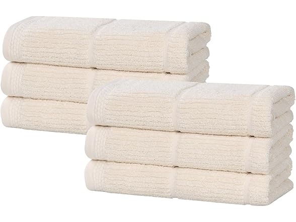 Superior 6PC Ultra Soft Quick Dry Hand Towels