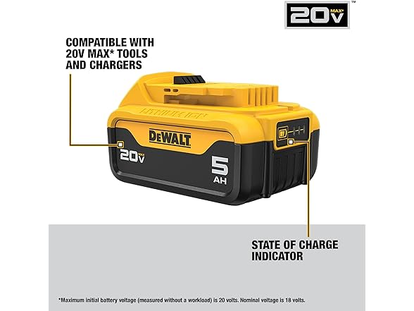 DEWALT DCB205-2 20V MAX XR 5Ah Battery 2pk