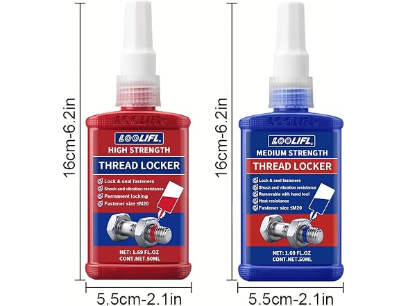 LOOLIFL CON-74 2 Pack Thread Locker