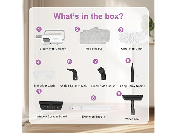 ACHTFACH 7-in-1 Steam Cleaner - Gallery 8