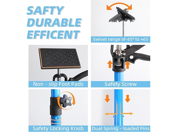 Leikius 2-Pack Steel Cabinet Jacks