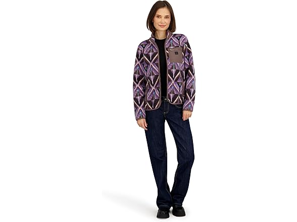 Billabong Womens Sherpa Tie Dye Fleece Jacket