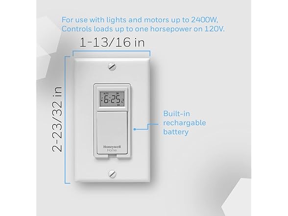 Honeywell Home Programmable Light Switch Timer - Gallery 6