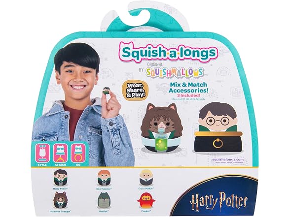 Squish-a-longs “Harry Potter” Mini-Squish + Accessory 6-Pack