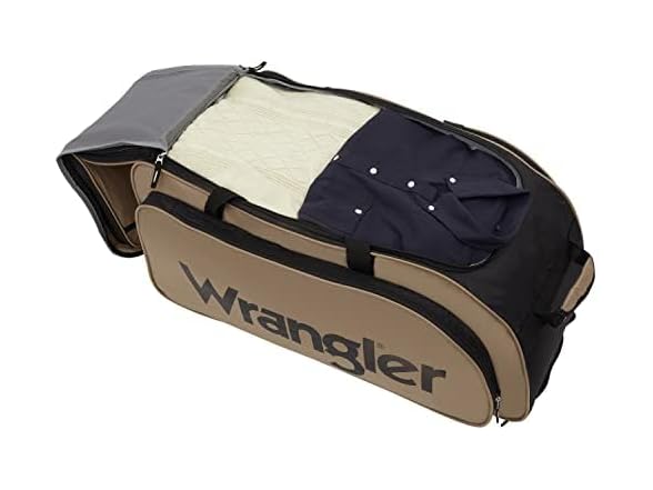 Wrangler Wesley Rolling Duffel Bag - Tannin