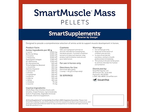 SmartEquine SmartMuscle Mass Pellets