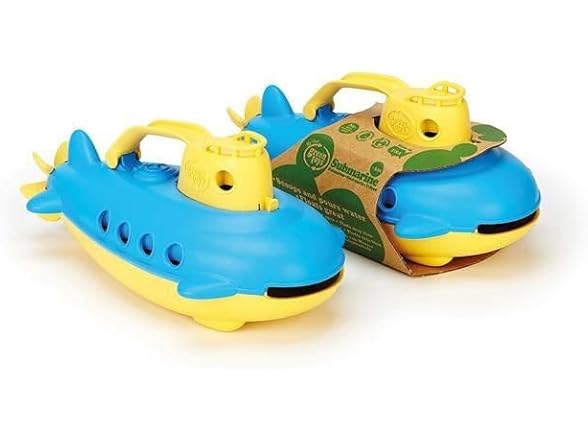 Green Toys Submarine in Yellow & blue