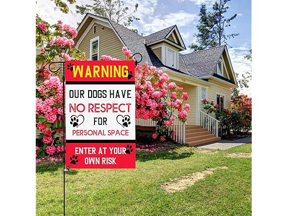 SALUTE LHMUYU Warning Our Dogs Have No Respect