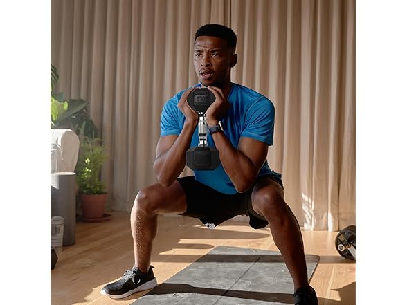 RitFit 5LB Rubber Encased Hex Dumbbell Set