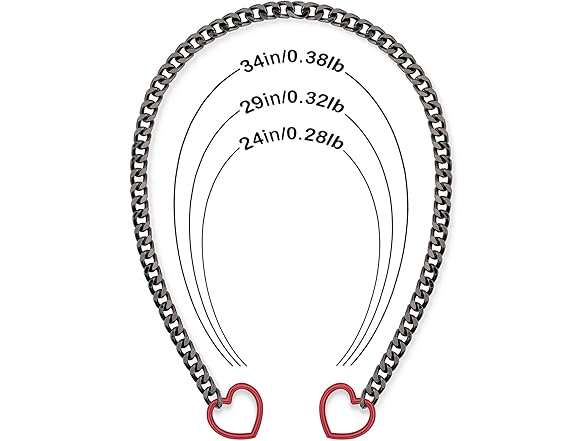 ADEMISHIA Rainbow Cuban Chain