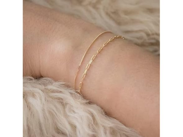 CAROVO Gold Chain Bracelet