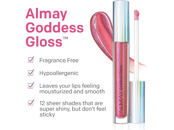Almay Lip Gloss Holographic Glitter 700 Flame