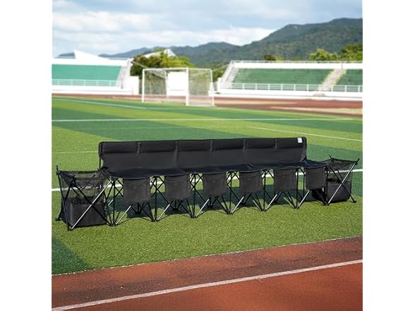 EVER ADVANCED 6 Seats Folding Soccer Team Bench