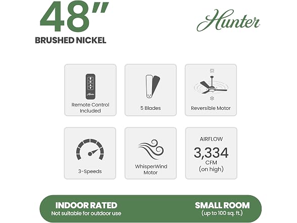 Hunter 48 inch Low Profile Bru