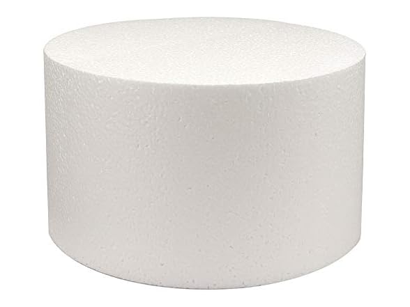 BakeDeco Round Cake Dummy, Styrene