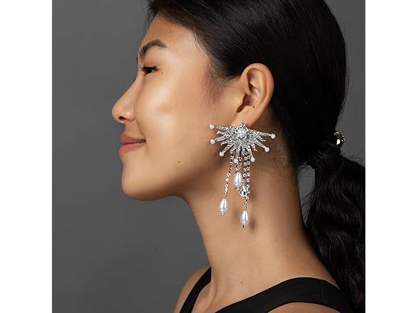 Hopmiss Pearl Crystal Chandelier Earring