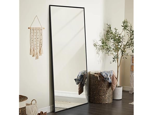 NeuType 47"x16" Black Full Length Mirror