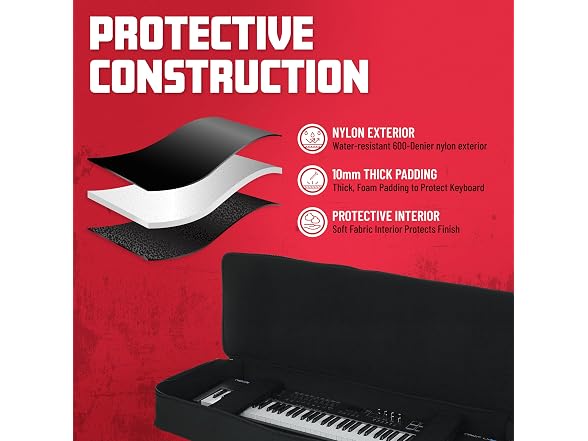 Gator Cases GKB Series 76-Note Padded