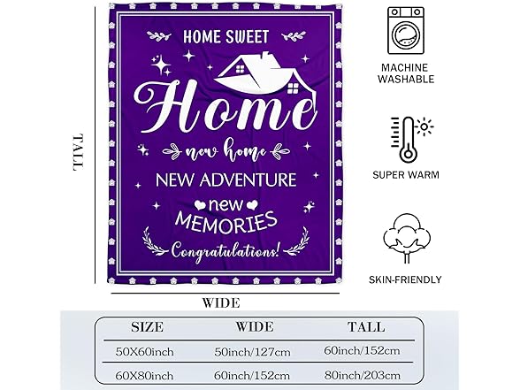 Ownxhbc New Home Gifts Blanket