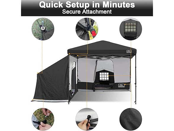 KAMPKEEPER 2 Person Canopy Side Tent