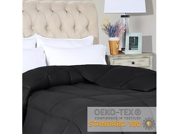 Superior Brushed Solid Reversible Down Alternative Comforter