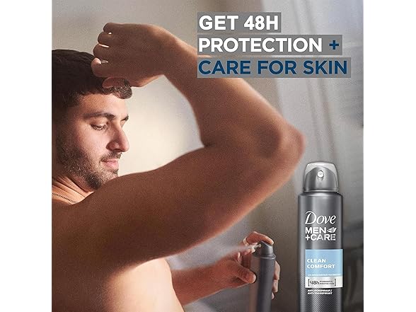 Dove Men + Care Deodorant Spray, 6 Pack