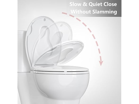 OUTLANE White Elongated Toilet Seat