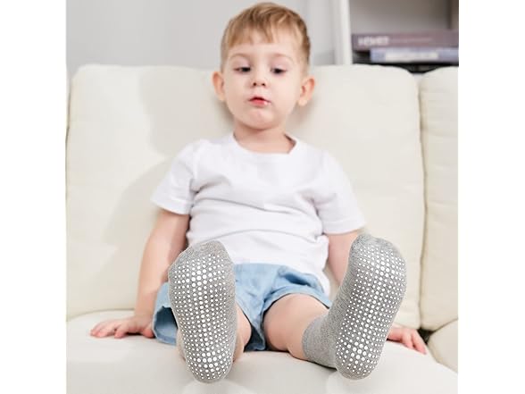 12 Pair Baby Non Slip Ankle Socks