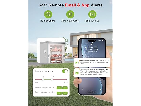MOCREO WiFi Freezer Thermometer 2PK