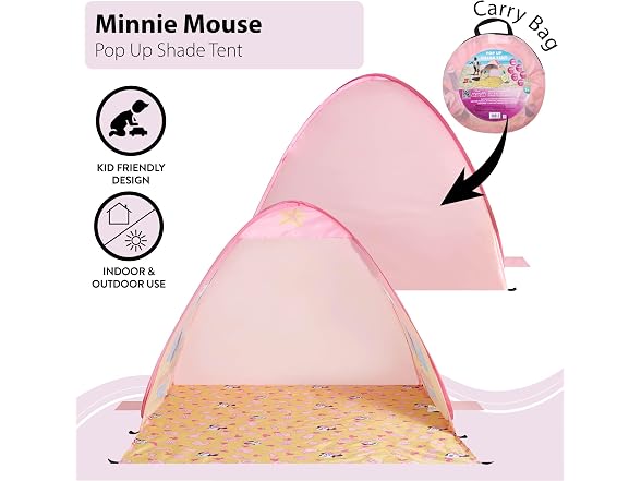 Disney Minnie Mouse Pop Up Tent for Kids