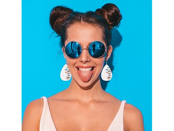 Feathers Fashion Faux Earrings