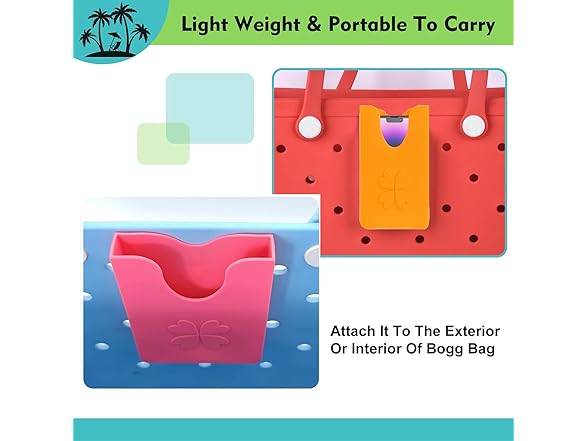 ABM&Y Silicone Phone Holder for Bogg Bag