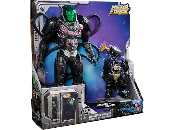 DC Comics Metal Force Brainiac vs Batman Figure Pack