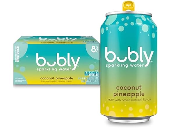 bubly Sparkling Water, Coconut Pineapple