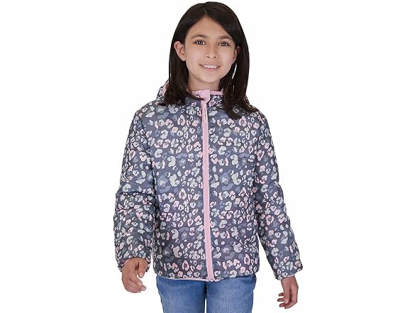Eddie Bauer Girls (L) Reversible Hooded Jacket