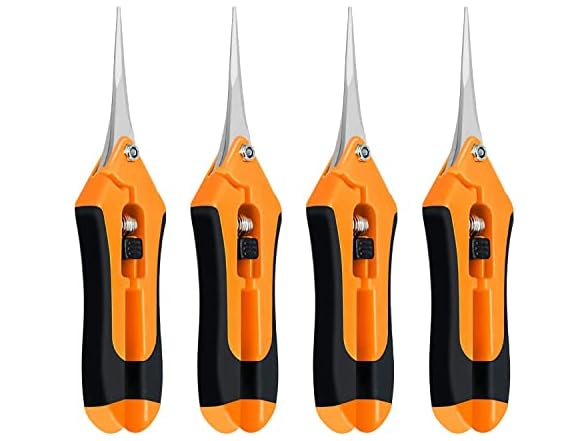 6.5" Pruning Shears Orange 4pk