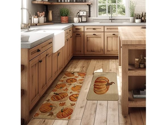 Fall Kitchen Mats Set of 2